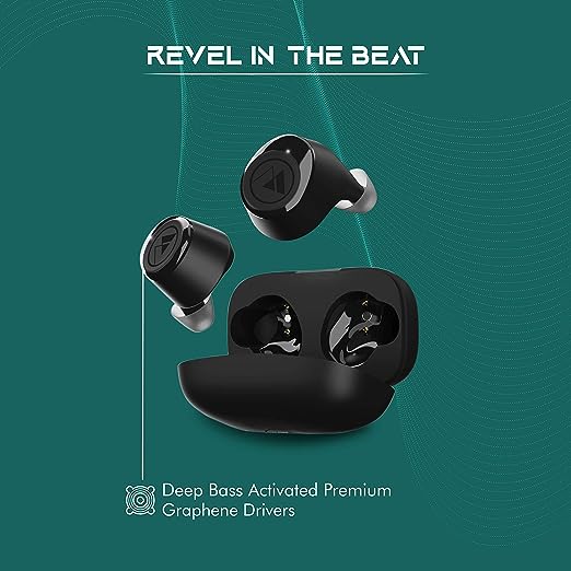 Wings Revel True Wireless TWS Bluetooth Earbuds Earphones Headphones, 4 mics, Qualcomm Chipset, APTx Audio, CVC 8.0 Noise Isolation, 24 Hours Playtime, Type-C Fast Charge Wings Revel True Wireless TWS Bluetooth Earbuds Earphones Headphones, 4 mics, Qualcomm Chipset, APTx Audio, CVC 8.0 Noise Isolation, 24 Hours Playtime, Type-C Fast Charge